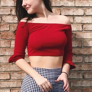 Off the shoulder top